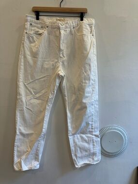 Madewell White Women's Boyfriend Jeans